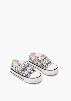 Tênis Casuais-Conguitos Lona De Tênis Unicornio Branco Para Bebé