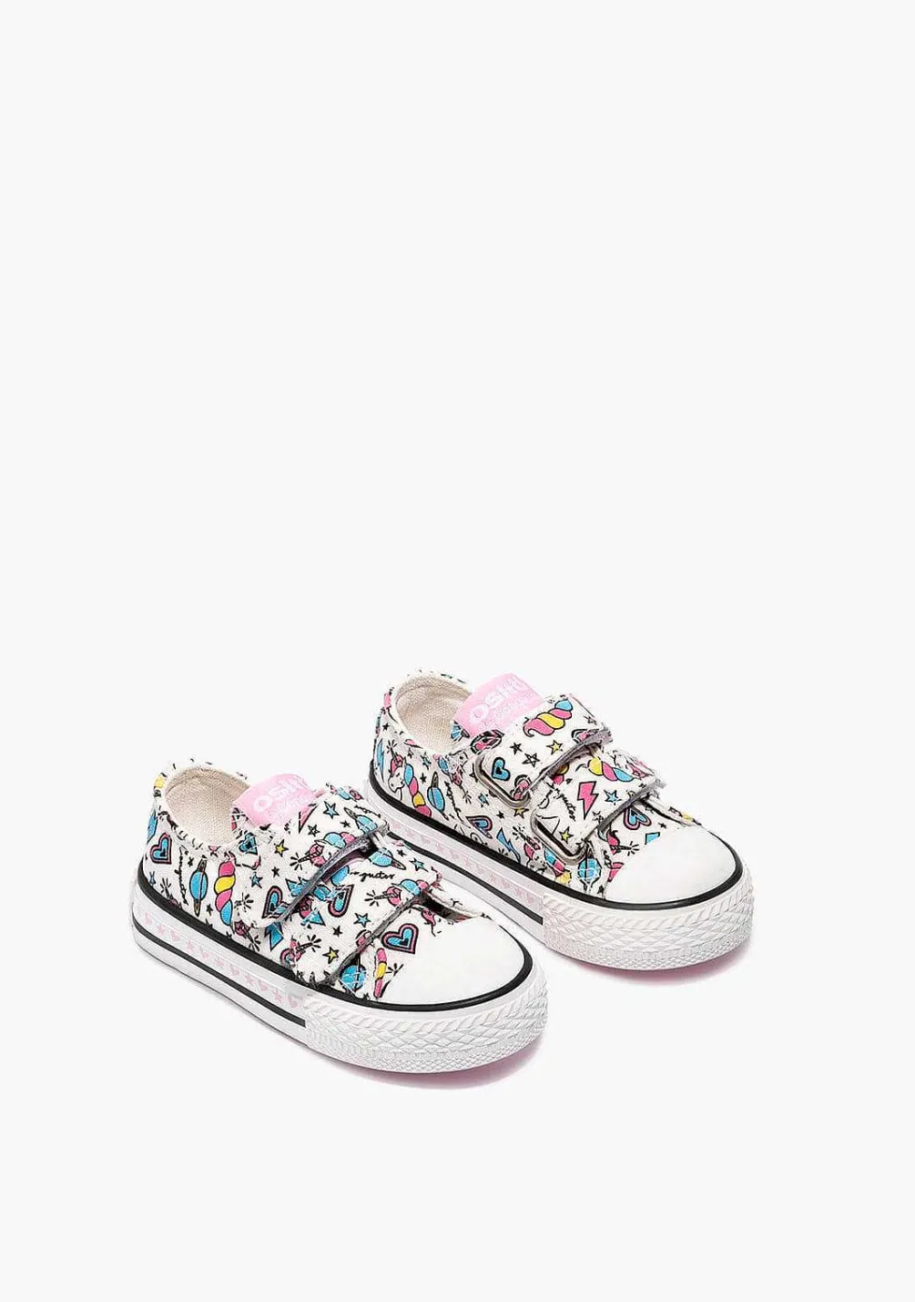 Tênis Casuais-Conguitos Lona De Tênis Unicornio Branco Para Bebé