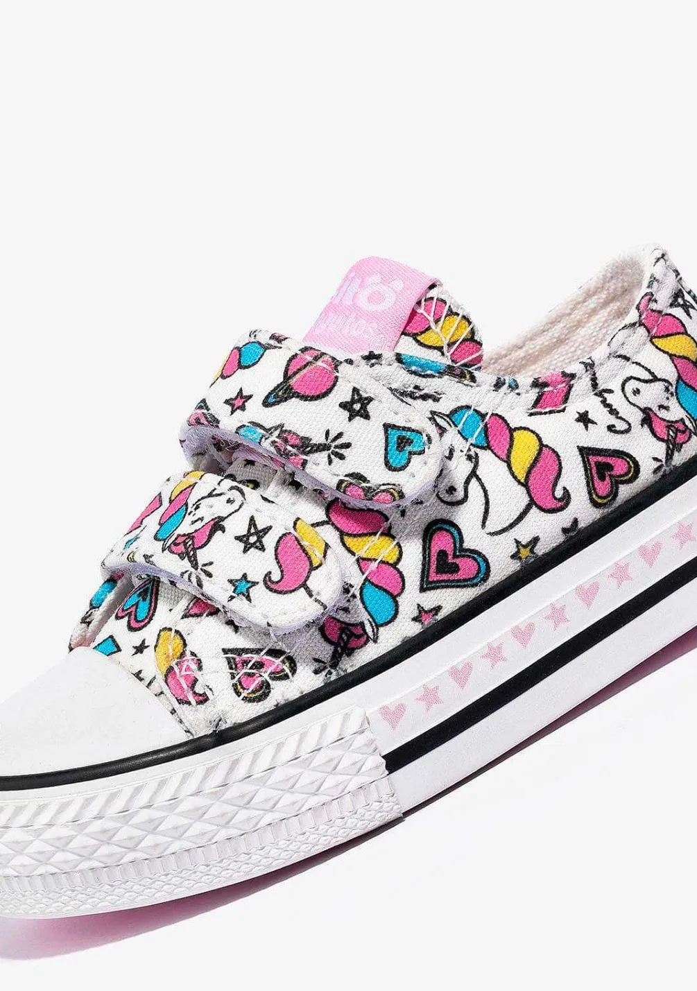 Tênis Casuais-Conguitos Lona De Tênis Unicornio Branco Para Bebé