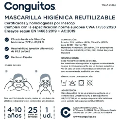 Todos Os Acessórios-Conguitos Mascara Certificada De Camuflagem Infantil