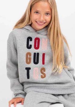 Moletons-Conguitos Moletom Cinza Menina