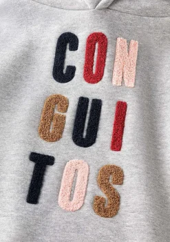 Moletons-Conguitos Moletom Cinza Menina