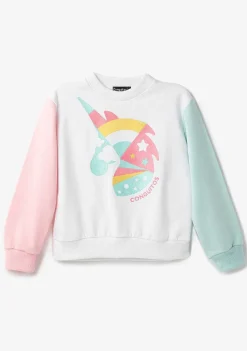 Roupas De Menina-Conguitos Moletom Unicornio Multicolor