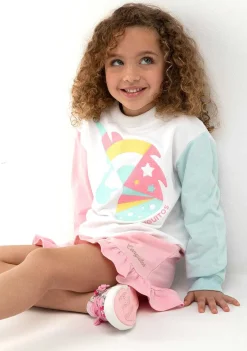 Roupas De Menina-Conguitos Moletom Unicornio Multicolor