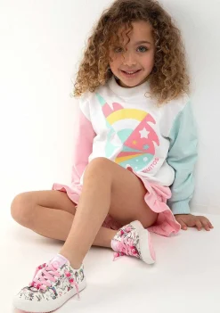 Roupas De Menina-Conguitos Moletom Unicornio Multicolor
