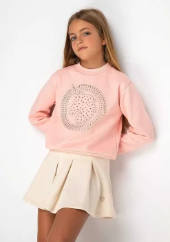 Moletons-Conguitos Moletom Unicornio Rosa Menina Strass