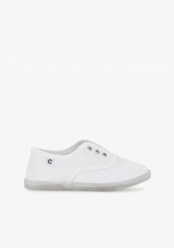 Tênis-Conguitos Plimsolls Brancos Ecologicos
