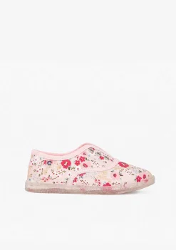 Tênis-Conguitos Plimsolls Florais Ecologicos