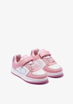 Sapatos De Menina-Conguitos Rosa Com Tênis Que Mudam De Cor De Coracao