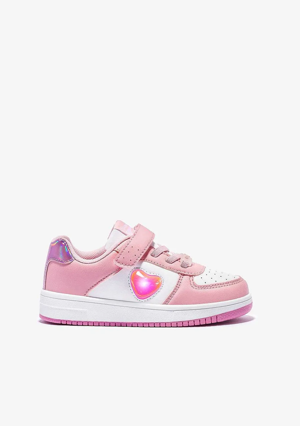 Sapatos De Menina-Conguitos Rosa Com Tênis Que Mudam De Cor De Coracao