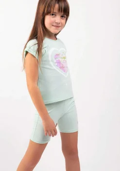 Camisetas-Conguitos Roupa De Coracao Menta Para Menina