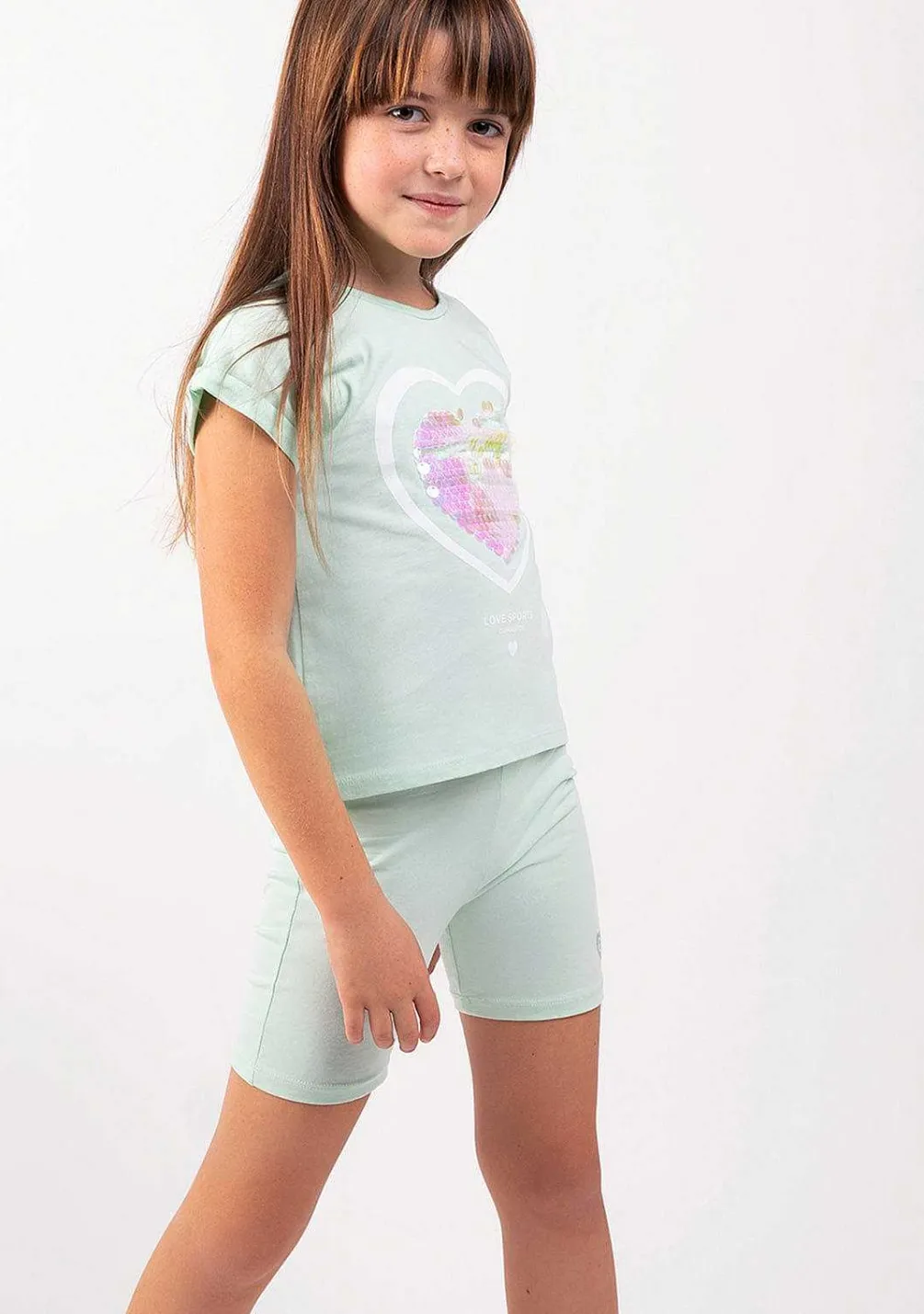 Camisetas-Conguitos Roupa De Coracao Menta Para Menina