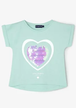 Camisetas-Conguitos Roupa De Coracao Menta Para Menina