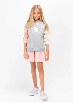 Roupas De Menina-Conguitos Saia Basica Rosa De Menina