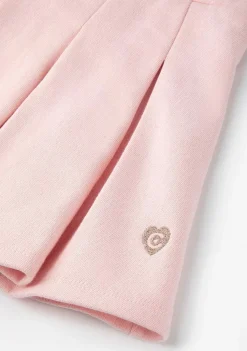 Roupas De Menina-Conguitos Saia Basica Rosa De Menina
