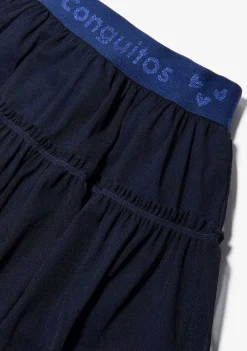 Roupas De Menina-Conguitos Saia De Tule Marinho