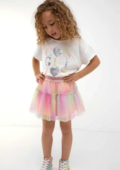 Roupas De Menina-Conguitos Saia De Tule Multicolor