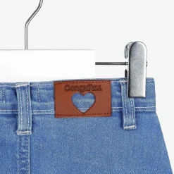 Saias-Conguitos Saia Jeans Feminina Com Babados
