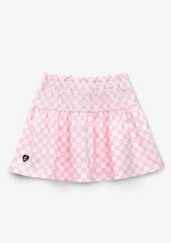 Roupas De Menina-Conguitos Saia Xadrez Rosa Menina