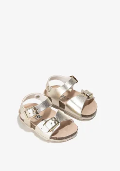Sapatos De Bebé-Conguitos Sandálias Baby Platinum Bio Metalizadas