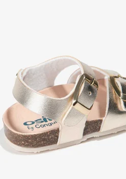 Sapatos De Bebé-Conguitos Sandálias Baby Platinum Bio Metalizadas