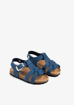 Sandálias-Conguitos Sandálias Bio Com Tiras Azul Para Bebé