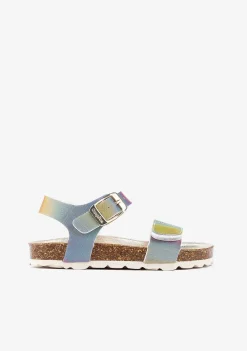 Sandálias-Conguitos Sandálias Bio Multi Iridescentes Para Menina