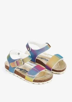 Sandálias-Conguitos Sandálias Bio Multi Iridescentes Para Menina