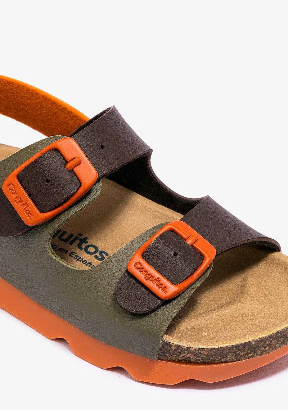 Sapatos De Menino-Conguitos Sandálias Bio Multicolor Caqui Menino Para Menino