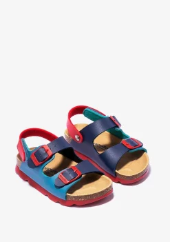 Sapatos De Menino-Conguitos Sandálias Bio Multicor Azul Menino