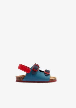 Sapatos De Bebé-Conguitos Sandálias Bio Multicor Azul Para Bebé