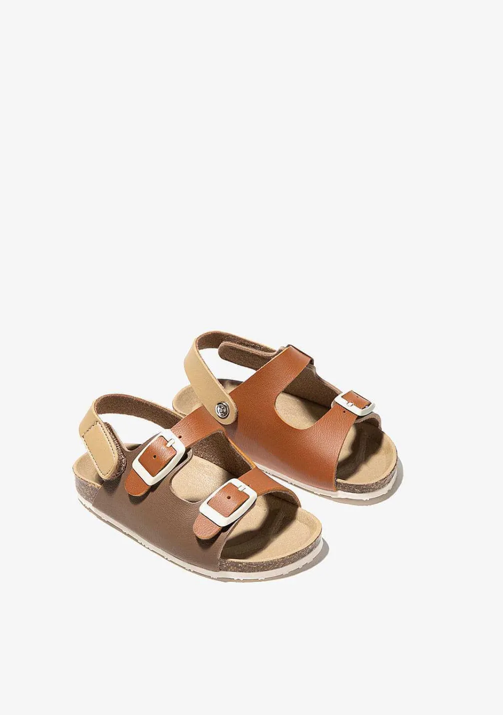 Sapatos De Bebé-Conguitos Sandálias Bio Para Bebé Multicor Castanho