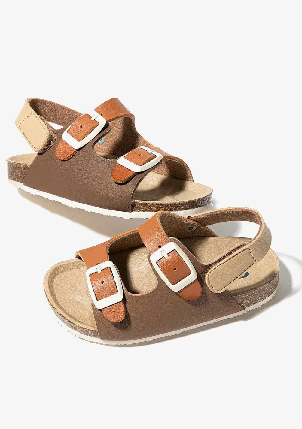Sapatos De Bebé-Conguitos Sandálias Bio Para Bebé Multicor Castanho
