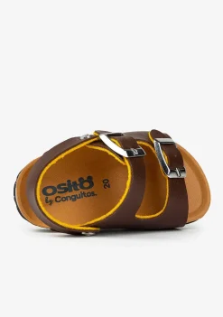 Sapatos De Bebé-Conguitos Sandálias Bio Sinteticas Bebé Castanhas