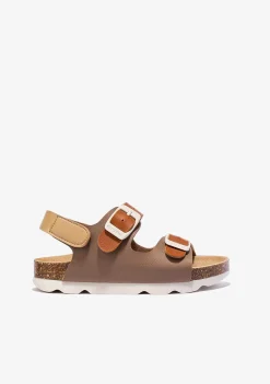 Sapatos De Menino-Conguitos Sandálias Bio Unissexo Castanho Multicor
