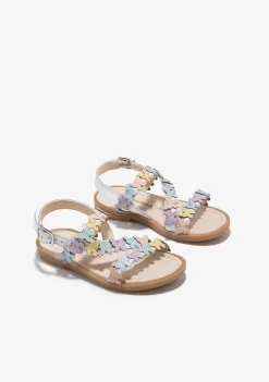 Sapatos De Menina-Conguitos Sandálias Borboleta Branca