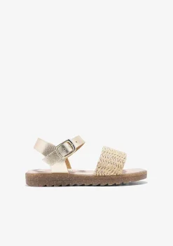 Sapatos De Menina-Conguitos Sandálias Com Fivela Bege