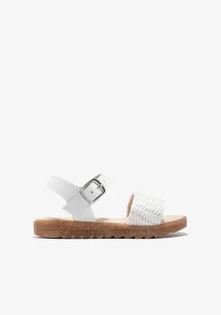 Sapatos De Menina-Conguitos Sandálias Com Fivela Branca