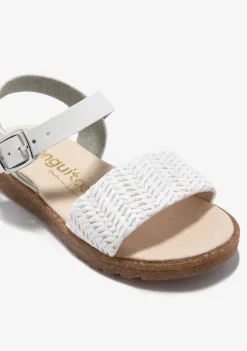 Sapatos De Menina-Conguitos Sandálias Com Fivela Branca