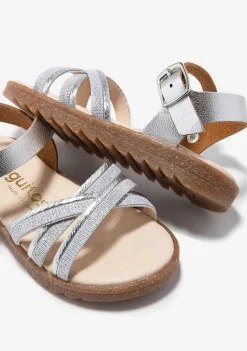 Sapatos De Menina-Conguitos Sandálias Com Fivela Prateada