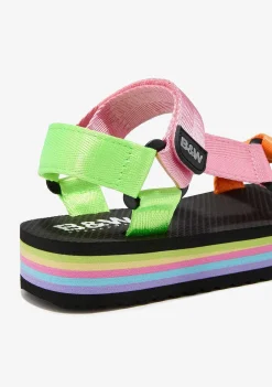 Sapatos De Menina-Conguitos Sandálias Com Plataforma Multicolor P&B