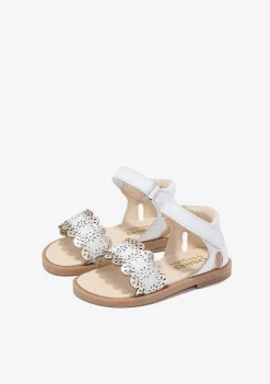 Sapatos De Menina-Conguitos Sandálias De Fivela Brancas Para Bebé