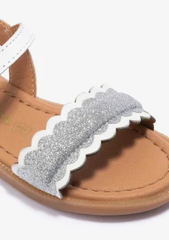 Sapatos De Menina-Conguitos Sandálias De Fivela Brancas De Menina Napa