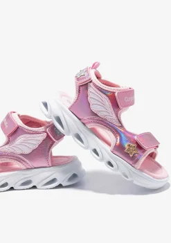 Sapatos De Menina-Conguitos Sandálias Esportivas Rosa Com Luzes