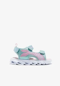 Sapatos De Menina-Conguitos Sandálias Esportivas Sereia Com Luzes