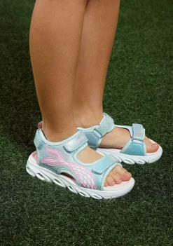Sapatos De Menina-Conguitos Sandálias Esportivas Sereia Com Luzes