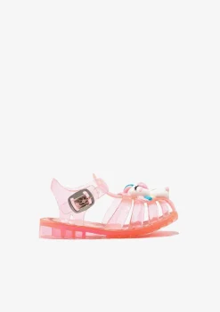 Sapatos De Menina-Conguitos Sandálias Gelatinosas Com Fivela Rosa