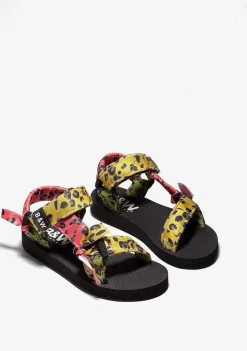 Sapatos De Menina-Conguitos Sandálias Leopardo Multicor De Menina P&B