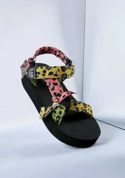 Sapatos De Menina-Conguitos Sandálias Leopardo Multicor De Menina P&B