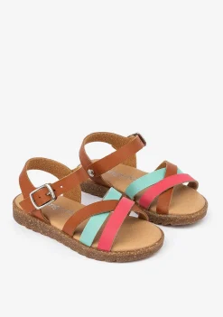 Sandálias-Conguitos Sandálias Multi Alcas Castanhas Menina Pele